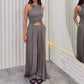 ⏳Begrenzte Zeit 50% Rabatt💖Damen-Set aus Wickelshirt und Hose mit weitem Bein