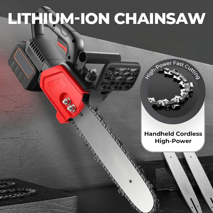 🔥⚡Exquisite und langlebige Verarbeitung. Tragbare Hochleistungs-Kettensäge mit Lithium-Ionen-Akku📢📢Letzte 3 Stunden: Riesen-Angebote!⏰⏰