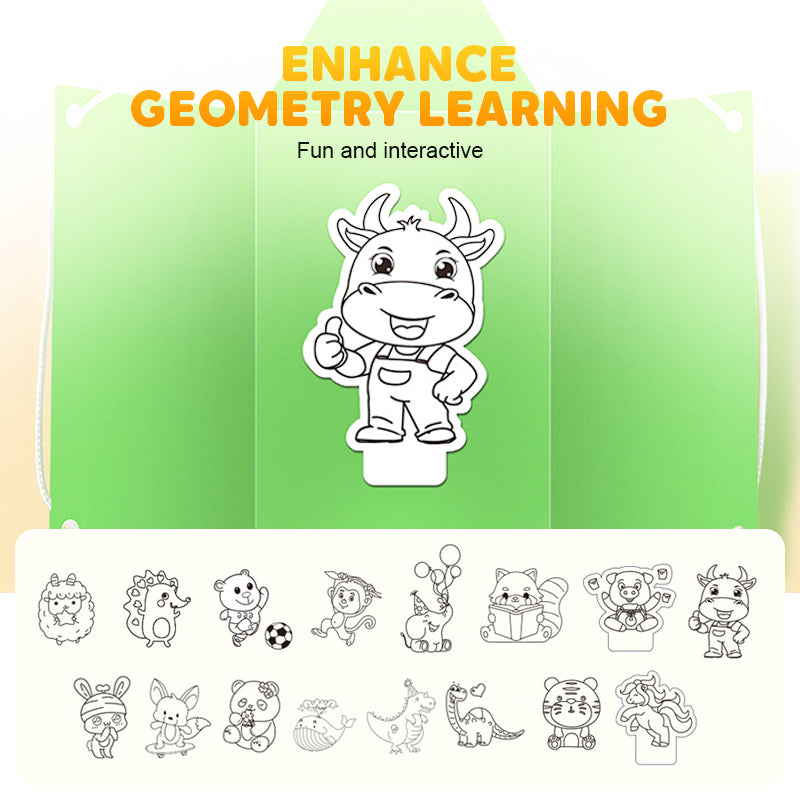 🔥Neue Upgrades👶Pull String 3D Geometry Lernbuch
