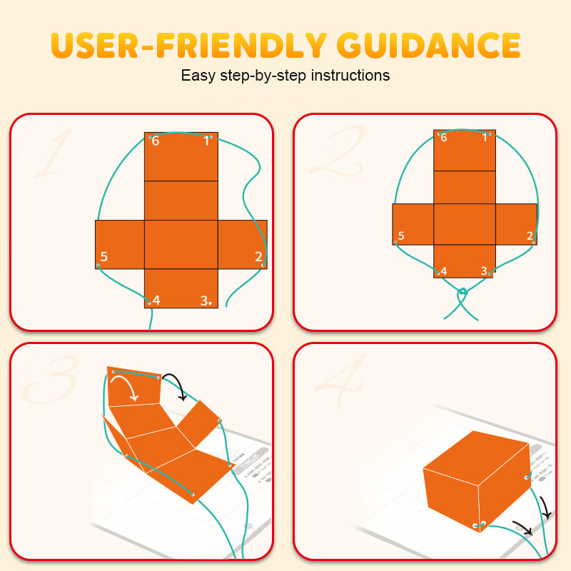 🔥Neue Upgrades👶Pull String 3D Geometry Lernbuch