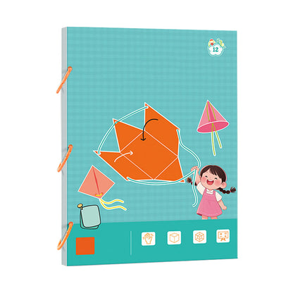 🔥Neue Upgrades👶Pull String 3D Geometry Lernbuch