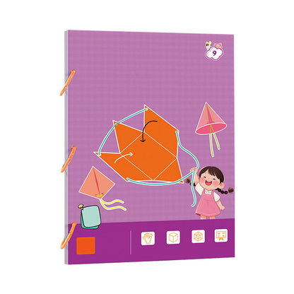 🔥Neue Upgrades👶Pull String 3D Geometry Lernbuch