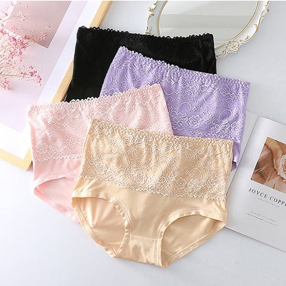 🤩Kaufen Sie 2, bekommen Sie 1 gratis🤩 – Plus Size High Waist Lace Briefs für Frauen