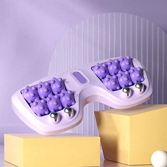 💜Der bequemste Blutkreislauf-Förderer💜Tragbarer Fußmassageroller mit Doppelwalze