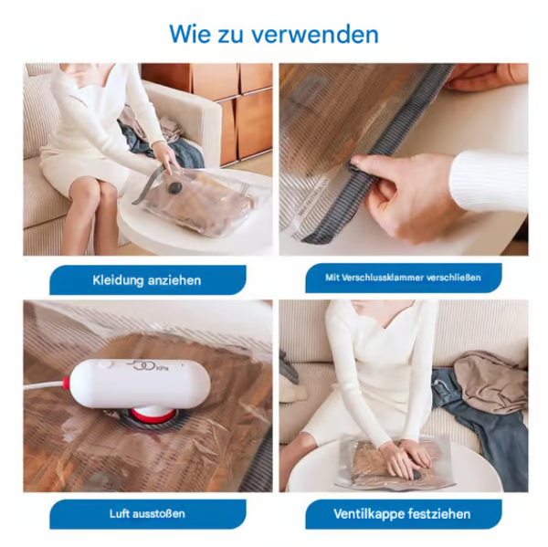 🔥🎒Vacuum Storage Bags with USB Electric Pump