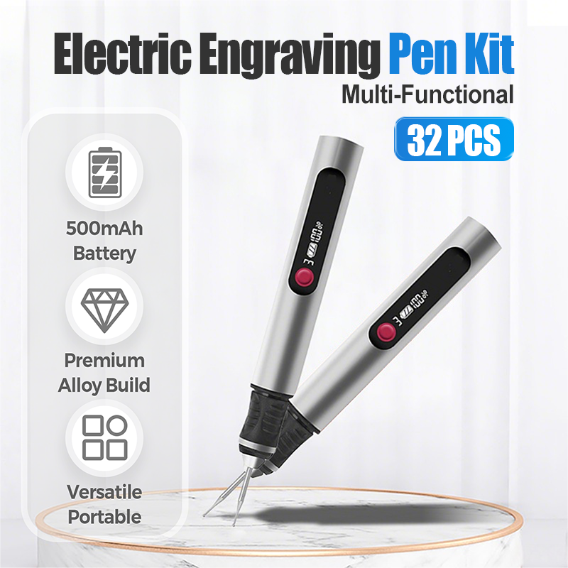 🔥32 PCS Multi-Functional Electric Engraving Pen Kit⚒️