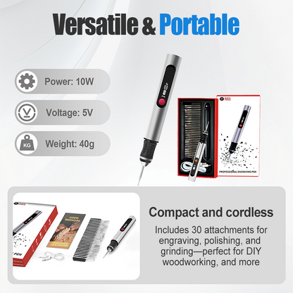 🔥32 PCS Multi-Functional Electric Engraving Pen Kit⚒️