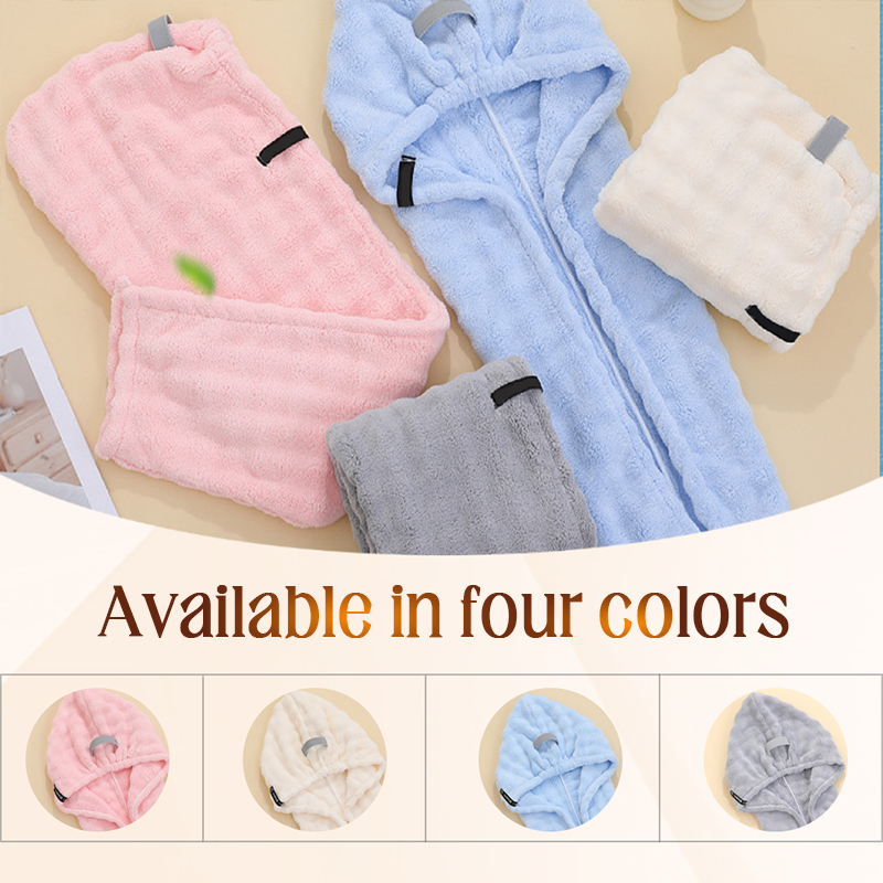 🎅Weihnachts-Sonderangebot: 50 % Rabatt🎁🛁Großes Haarhandtuch mit sicherem Band für Frauen