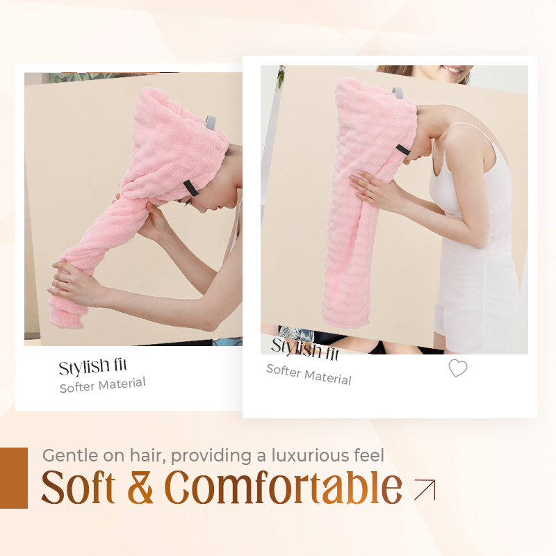 🎅Weihnachts-Sonderangebot: 50 % Rabatt🎁🛁Großes Haarhandtuch mit sicherem Band für Frauen