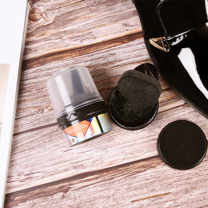 🧽Kaufe 2 und erhalte 1 gratis🔥Universal Neutral Schuhcreme mit Schwamm🔥