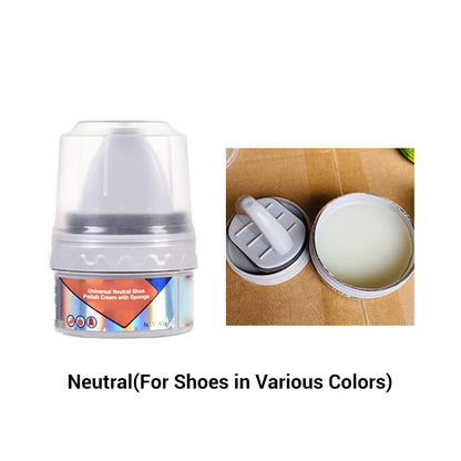 🧽Kaufe 2 und erhalte 1 gratis🔥Universal Neutral Schuhcreme mit Schwamm🔥