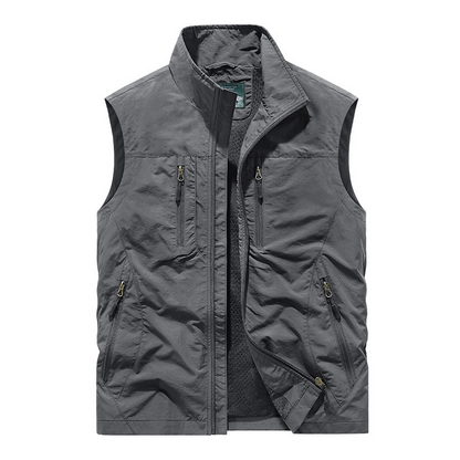 ⏰Zeitlich begrenzter Verkauf – 50 % RABATT🔥🧥 Herren Oversized Ärmellose Westenjacke mit Taschen