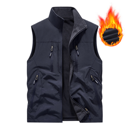 ⏰Zeitlich begrenzter Verkauf – 50 % RABATT🔥🧥 Herren Oversized Ärmellose Westenjacke mit Taschen