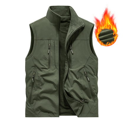 ⏰Zeitlich begrenzter Verkauf – 50 % RABATT🔥🧥 Herren Oversized Ärmellose Westenjacke mit Taschen