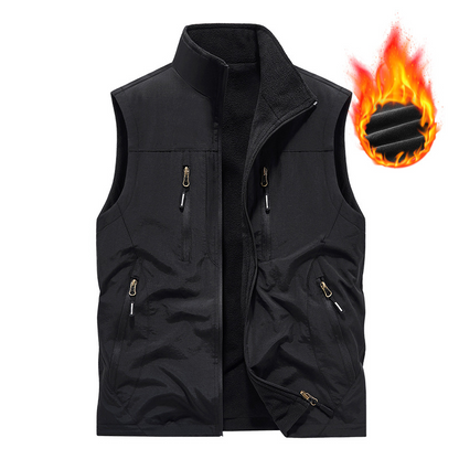 ⏰Zeitlich begrenzter Verkauf – 50 % RABATT🔥🧥 Herren Oversized Ärmellose Westenjacke mit Taschen