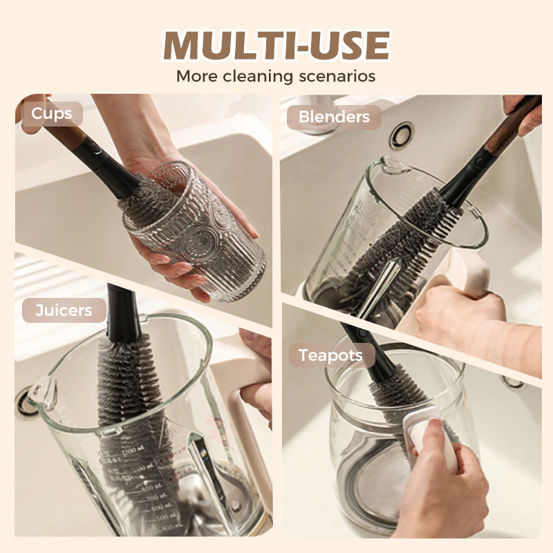 🎁Heißer Verkauf 50% Rabatt⏳🌐360° Mixer-Reiniger mit gebogenem Kopf🪒Spülbürste für schmale Spalte & Kanten