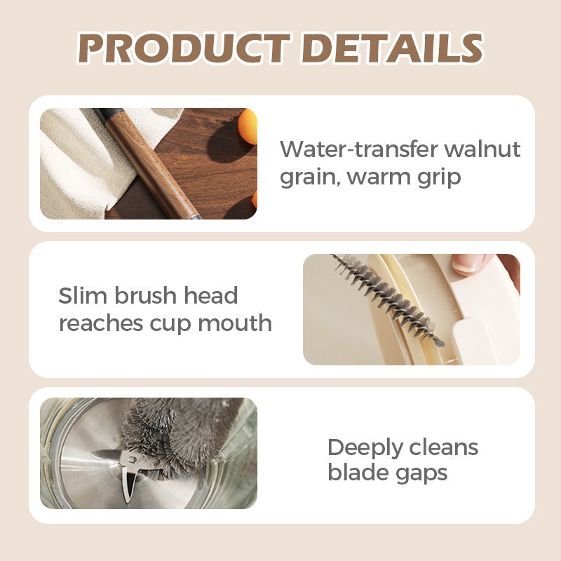 🎁Heißer Verkauf 50% Rabatt⏳🌐360° Mixer-Reiniger mit gebogenem Kopf🪒Spülbürste für schmale Spalte & Kanten