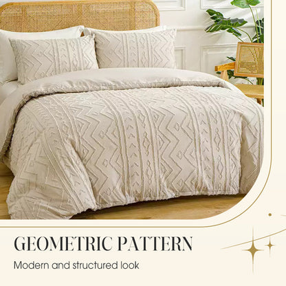 ✨3-teiliges Bettwäscheset mit Cutwork-Tufting