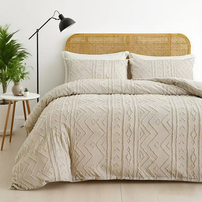 ✨3-teiliges Bettwäscheset mit Cutwork-Tufting
