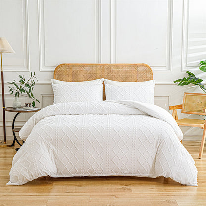 ✨3-teiliges Bettwäscheset mit Cutwork-Tufting