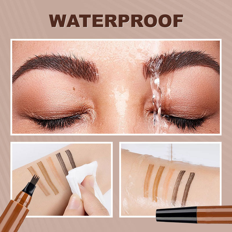 🔥4-End Natural Augenbrauenstift, Schaffen Sie schnell ein elegantes Augenbrauen-Make-up🔥