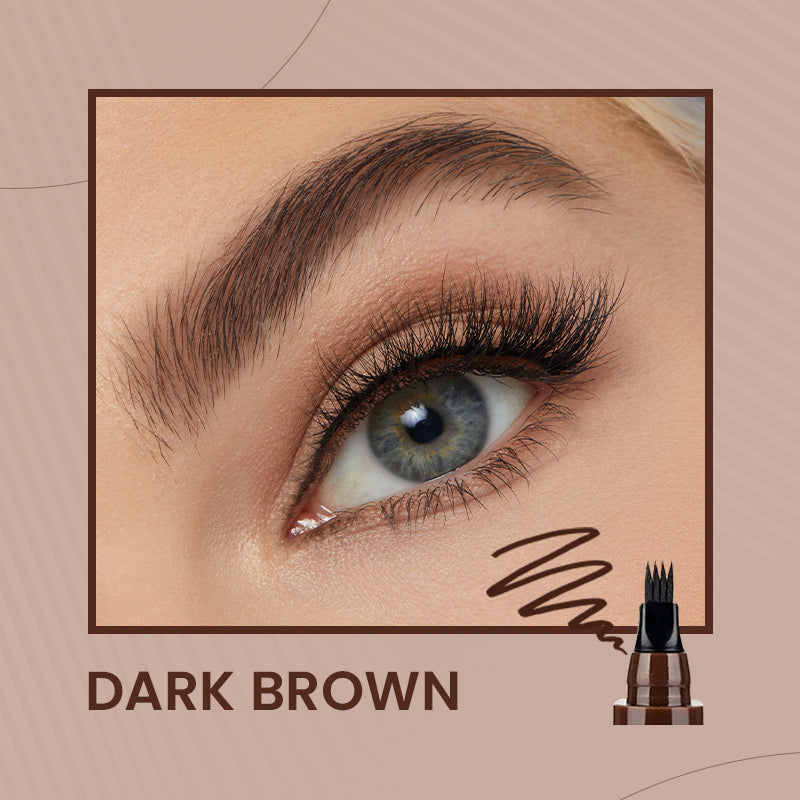 🔥4-End Natural Augenbrauenstift, Schaffen Sie schnell ein elegantes Augenbrauen-Make-up🔥