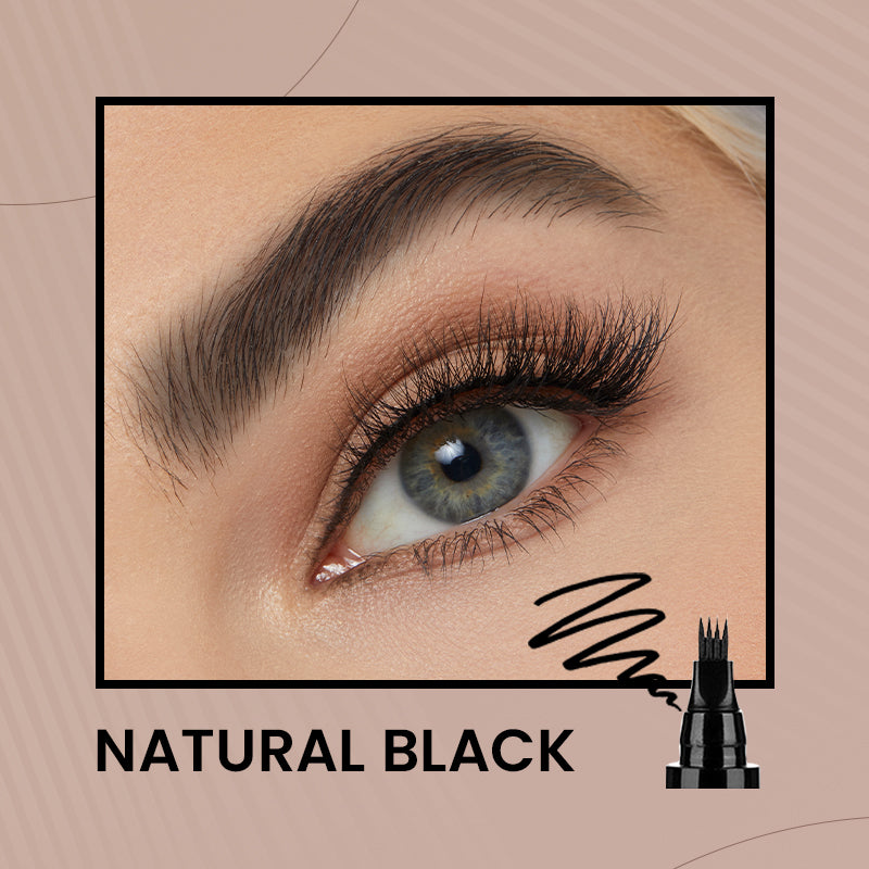 🔥4-End Natural Augenbrauenstift, Schaffen Sie schnell ein elegantes Augenbrauen-Make-up🔥