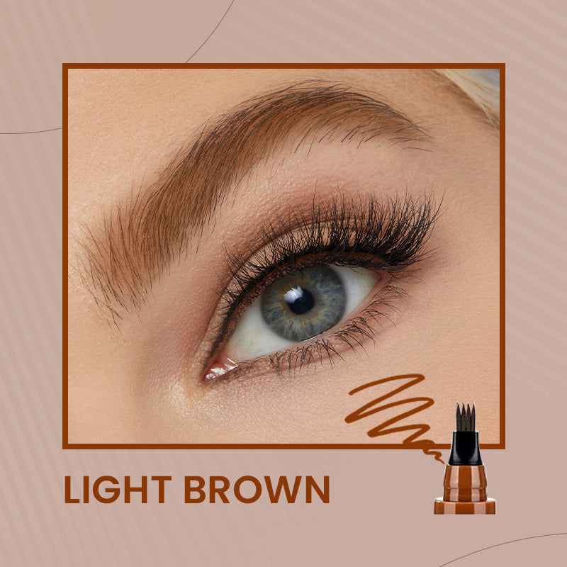 🔥4-End Natural Augenbrauenstift, Schaffen Sie schnell ein elegantes Augenbrauen-Make-up🔥