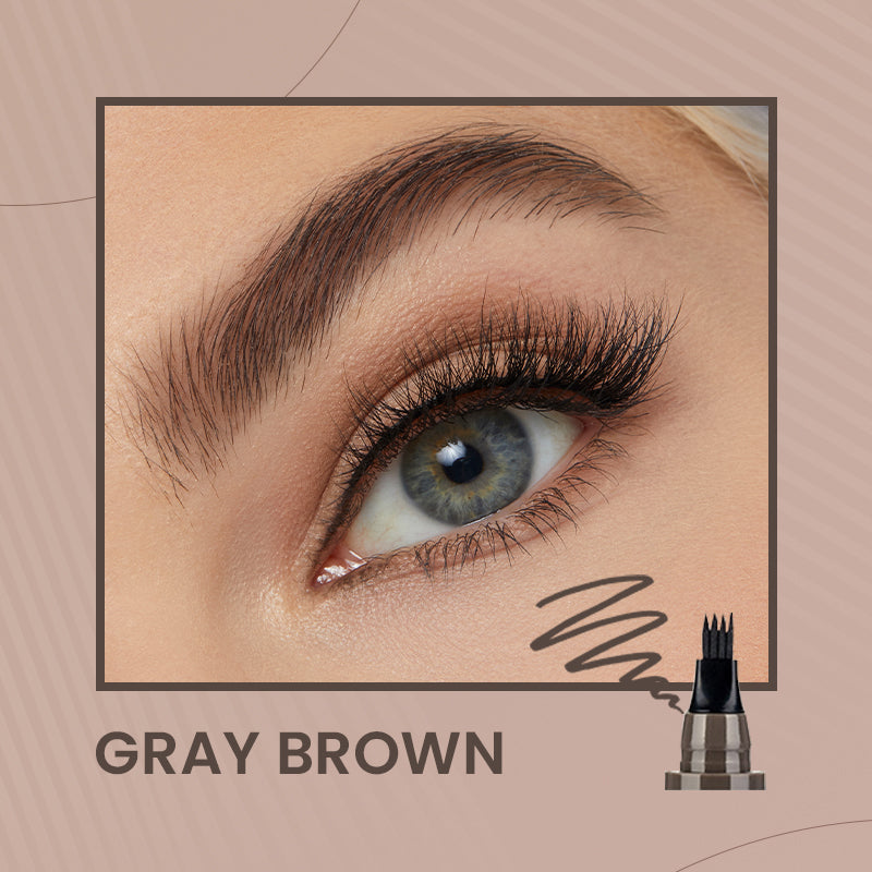 🔥4-End Natural Augenbrauenstift, Schaffen Sie schnell ein elegantes Augenbrauen-Make-up🔥