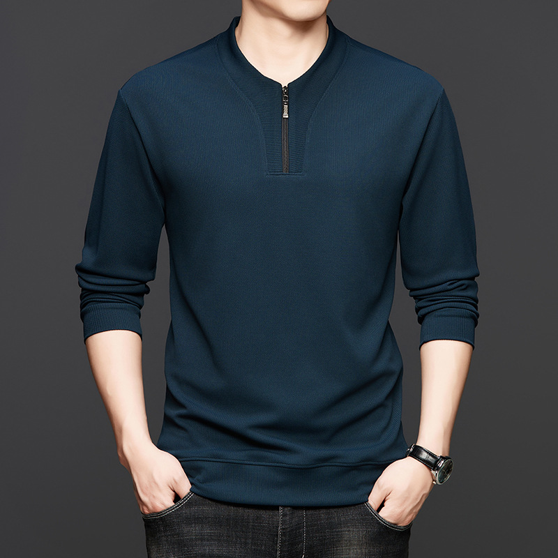 👔Herren-Pullover mit halbem Reißverschluss und Rundhalsausschnitt✨