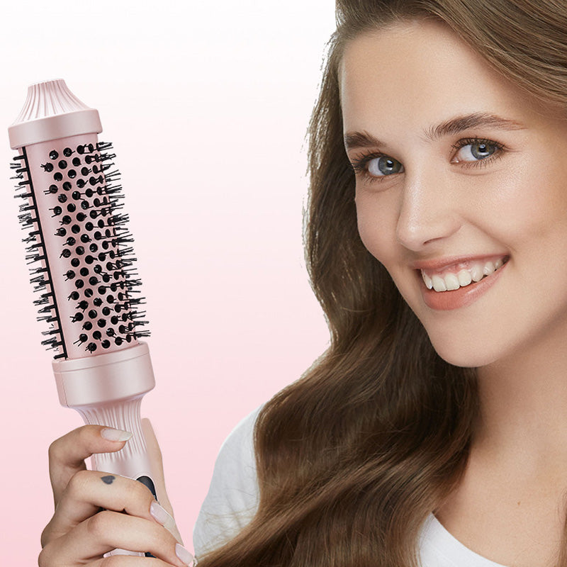 💇‍♀️🔥 32mm Ionen-Heizbürste – Locken & Volumen in 5min, glättet & stylt ohne Schä