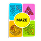 ✨46-seitiges Labyrinth-Aktivitätsbuch für Kinder