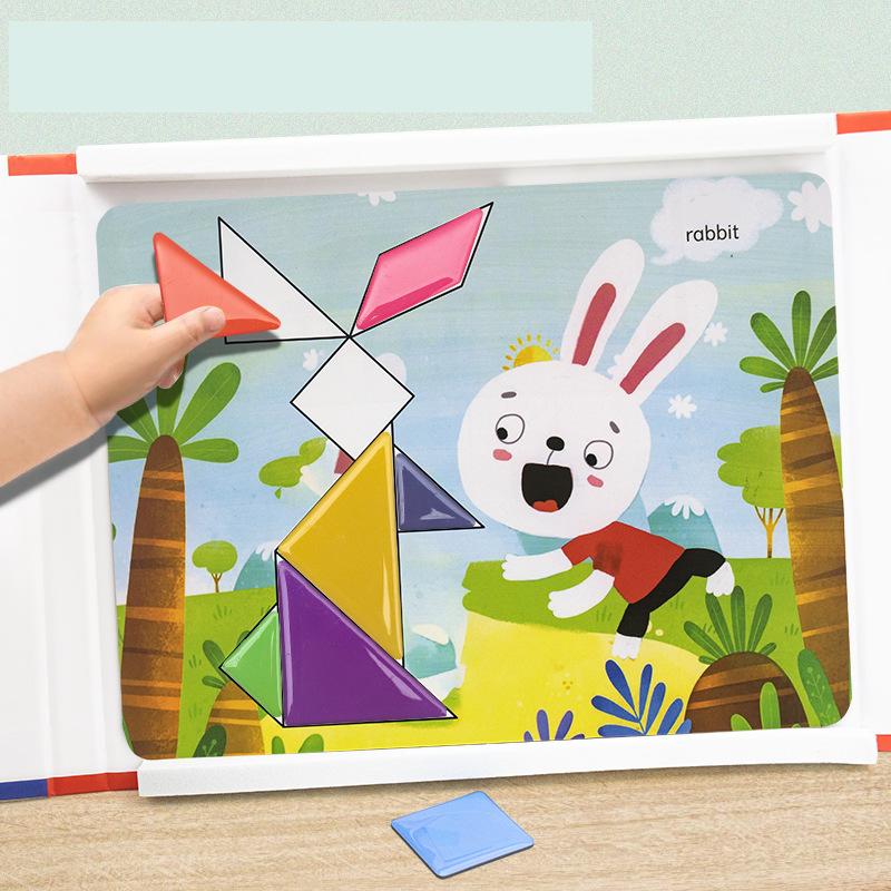 🎁Das perfekte Geschenk🌟Magnetisches Tangram-Puzzle-Set für Kinder