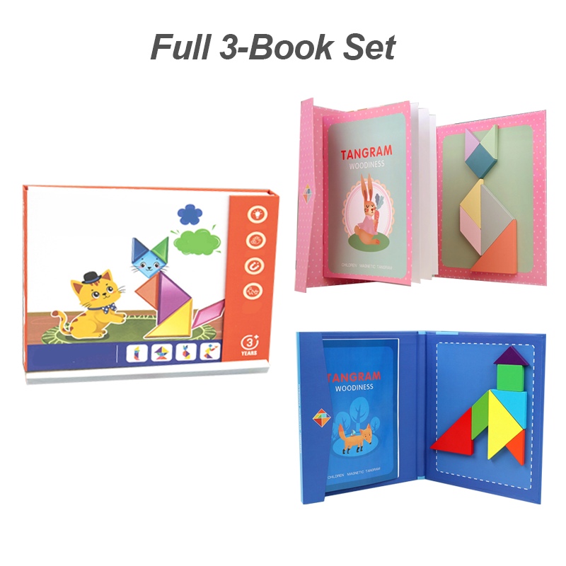 🎁Das perfekte Geschenk🌟Magnetisches Tangram-Puzzle-Set für Kinder