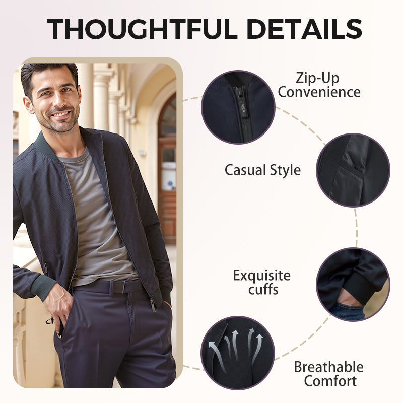 👔Herren-Freizeitjacke mit Reißverschluss✨🔥