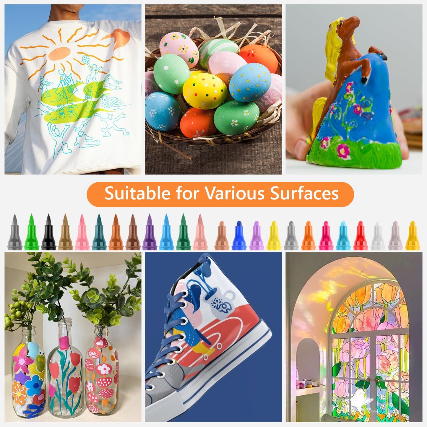 🔥Weihnachtsangebot  50 % RABATT🎁Glitzer-Marker mit zwei Spitzen