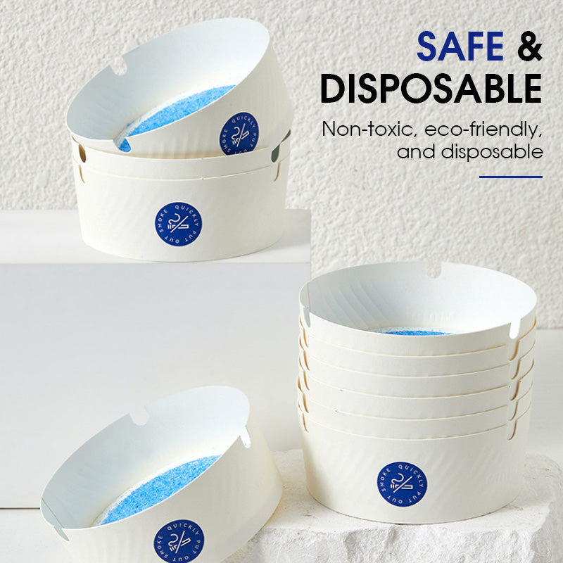 🌿Einweg-Aschenbecher mit ascheabsorbierendem Gel