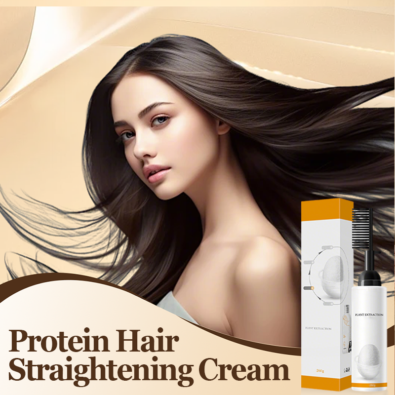 ✨Protein-Haarglättungscreme für den Heimgebrauch mit Applikator-Kamm🔥