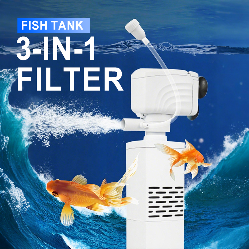 🔥3-in-1-Filter für Aquarien – Filtration, Sauerstoffierung und Wasserpumpung