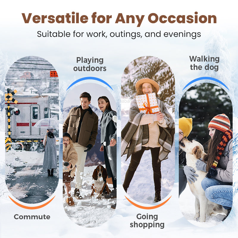 🖤 Black Friday 50% Rabatt für eine begrenzte Zeit 🔥Warm gefütterte Damenstiefeletten mit Blockabsatz