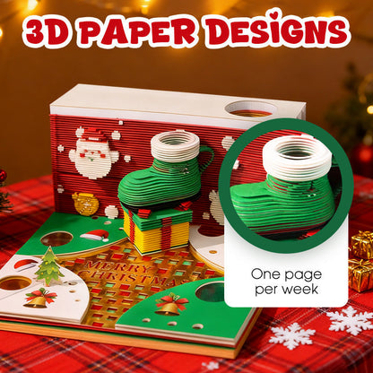 🎄Weihnachtskalender aus 3D-Papier zum Dekorieren🎁