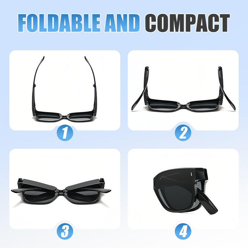 🕶️Kompakte, faltbare Überbrillen-Sonnenbrille😎✨