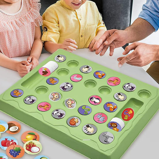 🔥HEISSER VERKAUF 50 % RABATT🔥Kinder-Flip-Schachspiel für 2 Spieler mit Tiermotiven