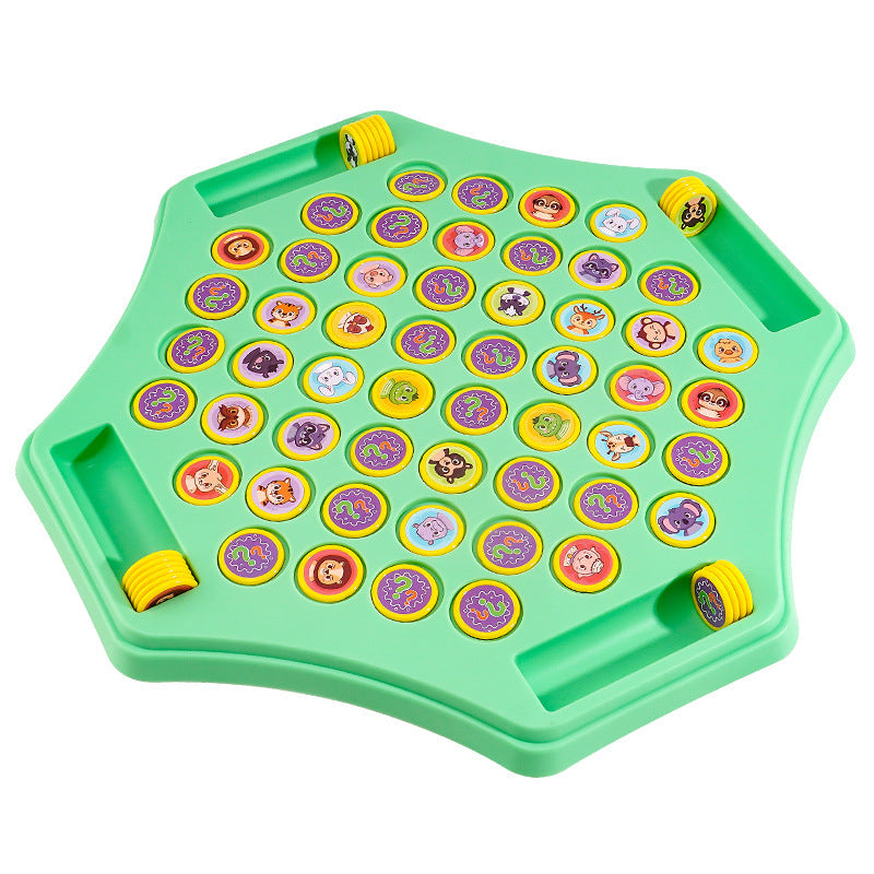 🔥HEISSER VERKAUF 50 % RABATT🔥Kinder-Flip-Schachspiel für 2 Spieler mit Tiermotiven