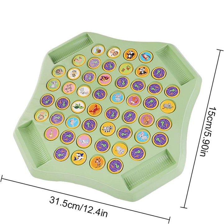 🔥HEISSER VERKAUF 50 % RABATT🔥Kinder-Flip-Schachspiel für 2 Spieler mit Tiermotiven