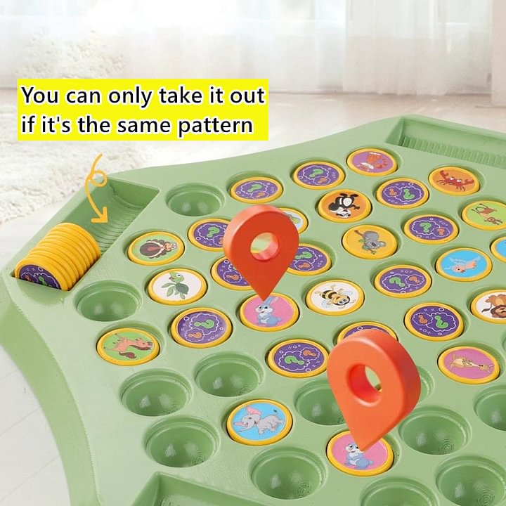 🔥HEISSER VERKAUF 50 % RABATT🔥Kinder-Flip-Schachspiel für 2 Spieler mit Tiermotiven