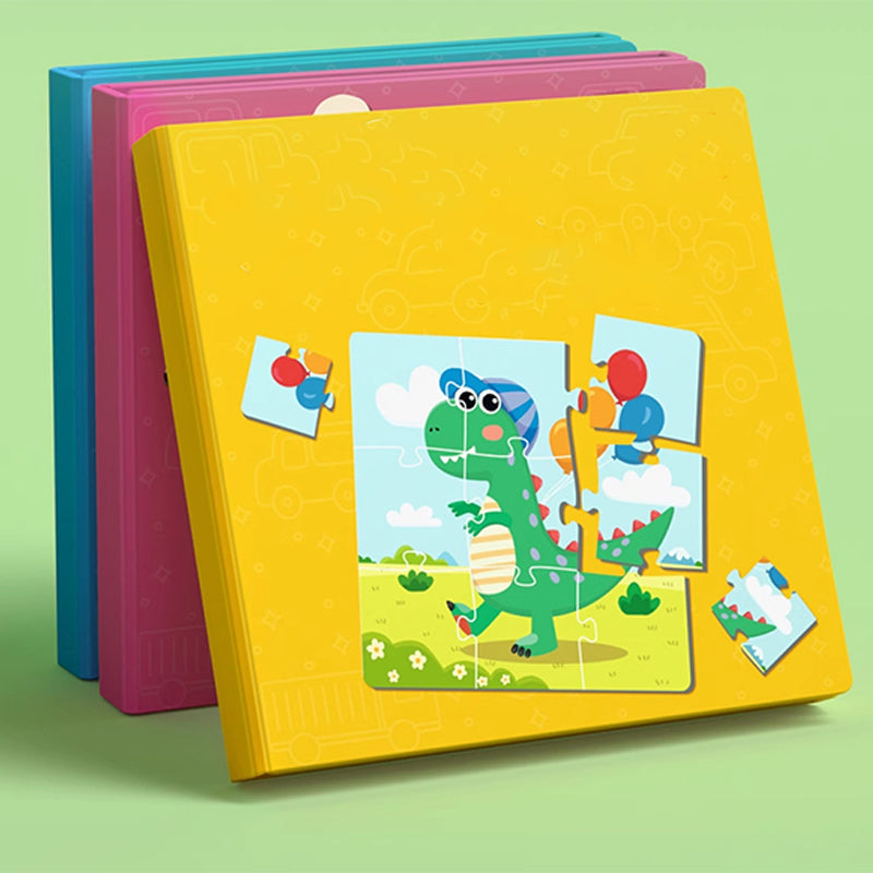 🎁Heißer Verkauf 50 % Rabatt⏳Magnetisches Puzzle-Buch für Kinder（Zoo + Gängige Tiere + Fahrzeuge ）