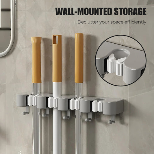 Blitzangebot: 50% Rabatt ⚡Wandmontierter Mopp- und Besenständer