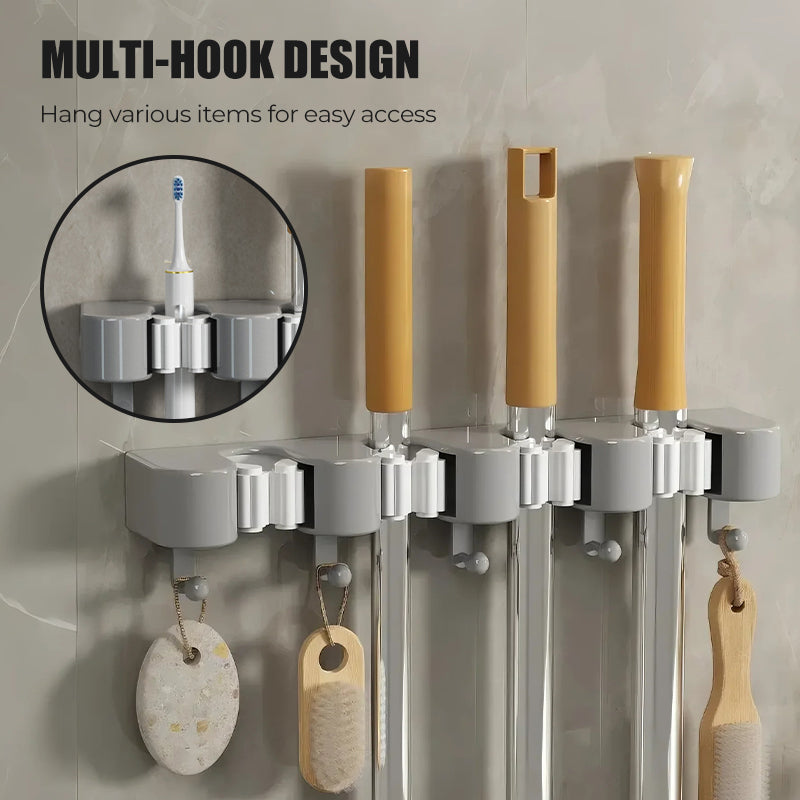 Blitzangebot: 50% Rabatt ⚡Wandmontierter Mopp- und Besenständer