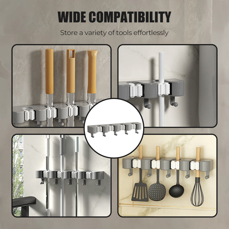 Blitzangebot: 50% Rabatt ⚡Wandmontierter Mopp- und Besenständer